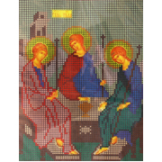 Ткань для вышивания бисером А4 КМИ-4348 «Святая Троица» 18*25,5 см