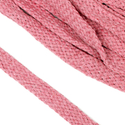 Шнур плоский 15 мм х/б  уп 25 м турецкое плетение 010 розовый