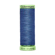 Нитки п/э Гутерман GUTERMAN TOP STITCH №30  30 м для отстрочки 744506 (132013) серо-синий джинс 112