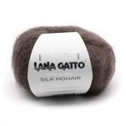 Пряжа Силк Мохер (Silk Mohair Lana Gatto), 25 г / 212 м  6030 коричневый
