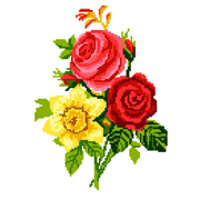 Набор для вышивания Нитекс 2156 «Букет с розами» 22*32 см