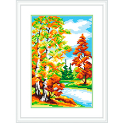 Рисунок на канве М.П. Студия СК-042 «Осенний лес» 21*30 см