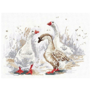 Набор для вышивания Овен №1084 «Три веселых гуся» 19*27 см
