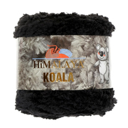 Пряжа Коала ( Koala Himalaya ) 100 гр-100 м  75709 чёрный