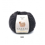 Пряжа Пур Вул-4 (Gazzal, Pure Wool-4), 100 г / 65 м, 5243 черный