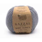 Пряжа Бэби Альпака (Gazzal ), 50 г / 160 м 46016 серый