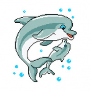 Набор для вышивания Нитекс 2424 «Дельфины» 22*32 см