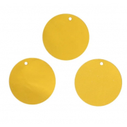 Пайетки Астра круглые 25 мм (уп. 10 г) плоские золото 7723432