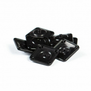 Кнопки пришивные 13-1453-14 16 мм декоративные квадратные чёрный