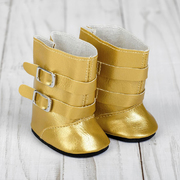 Обувь для игрушек (Сапожки) 4258972 «Застежки» 7 см золото