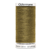Нитки п/э Гутерман GUTERMAN DENIM №50  100 м для джинсовой ткани 700160 (7726582) 8955 оливк.