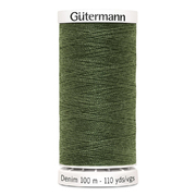 Нитки п/э Гутерман GUTERMAN DENIM №50  100 м для джинсовой ткани 700160 (7726582) 9250 хаки