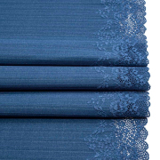 Ткань бельевая эластичная 44,5 см №SU-05 синий (уп.10 м) 7733208