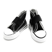 Обувь для игрушек (Кеды) КЛ.27006  7,5 см  выс. 4,5 см черный на 1 лип. (1 пара)