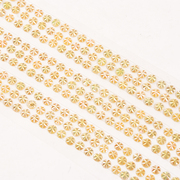 Стразы клеевые на листе 4 мм грани звездочки (уп. 432 шт.) оранжевый