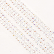 Стразы клеевые на листе 4 мм грани звездочки (уп. 390 шт.) белый