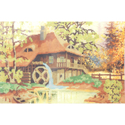 Ткань для вышивания бисером А3 КМЧ-3444 «Осенняя сказка» 25*36,5 см
