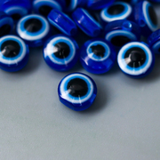 Набор бусин для творчества  6 мм 7136560 «Глаз от сглаза» уп 30 шт синий