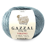 Пряжа Викинг (Viking Gazzal ), 100 г / 100 м 4005 гр. голубой