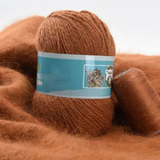 Пряжа Пух норки ( Mink yarn Coomamuu), 50 г / 350 849 св. коричневый
