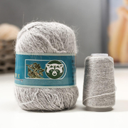 Пряжа Пух норки ( Mink yarn Coomamuu), 50 г / 350 802 св. серый
