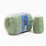 Пряжа Пух норки ( Mink yarn Coomamuu), 50 г / 350 832 св. зелёный
