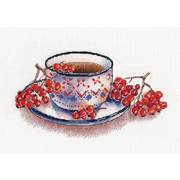Набор для вышивания Овен №1452 «Рябиновый чай» 12*21 см