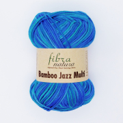 Пряжа Бамбо Джаз Мульти (Bamboo Jazz Mu Fibra natura ), 50 г / 120 м, 305 голубой/м.волна
