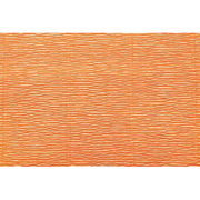 Бумага гофр. (Италия) 180 г/м2  ZA (0,5*2,5 м ) 581 оранжевый