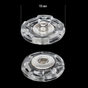 Кнопки пришивные TBY-PWA 18 мм прозрачный никель