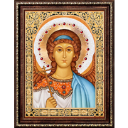 Алмазная мозаика АЖ-1845 «Икона Ангел Хранитель» 30*40 см