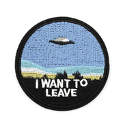 Термоаппликация HP 7734436 «I want to leave» 8 см