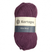 Пряжа Элит вул (Kartopu Elite Wool), 100 г/ 220 м  1624 фиолетовый