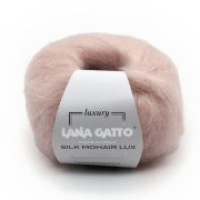 Пряжа Силк Мохер Люкс (Silk Mohair Lux Lana Gatto),25 г / 210 м 6023 бл.розовый