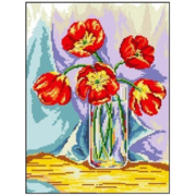 Рисунок на канве Гелиос Ц-016 «Тюльпаны» 27*35 см