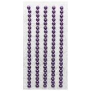 Полубусы клеевые  5 мм жемчуг 7704131 (уп. 84 шт.) 48z фиолетовый