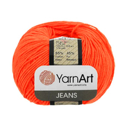 Пряжа Джинс (YarnArt Jeans), 50 г / 160 м, 85 оранжевый