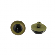 Глаза пришивные CRP-12 кристальные 12 мм (уп. 12 пар) зелёный