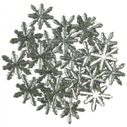 Декоративный элемент «Серебряные снежинки» 22 мм (уп. 23 шт.) серебро 550001213
