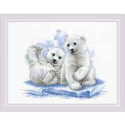 Набор для вышивания Риолис №2043 «Малыши на льдине» 30*40 см