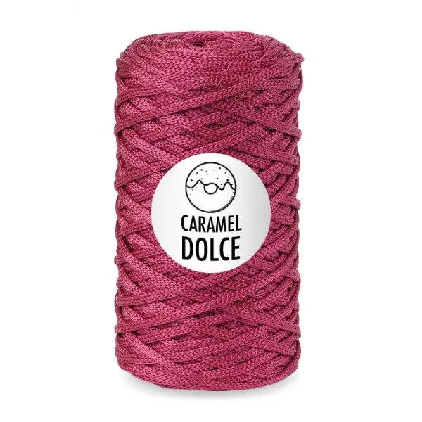Карамель Dolce шнур для вязания  4 мм 100 м/ 200 гр вишня