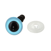 Глаза винтовые CRE-12 кристальные 12 мм (уп. 12 пар) голубой