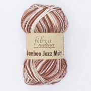 Пряжа Бамбо Джаз Мульти (Bamboo Jazz Mu Fibra natura ), 50 г / 120 м, 302 бежевый/св.коричневый