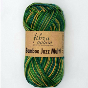 Пряжа Бамбо Джаз Мульти (Bamboo Jazz Mu Fibra natura ), 50 г / 120 м, 303 желтый/зеленый