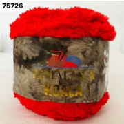 Пряжа Коала ( Koala Himalaya ) 100 гр-100 м  75726 красный