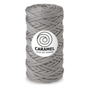 Карамель шнур для вязания 5 мм 75 м/ 200 гр дарк грей