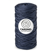 Карамель шнур для вязания 5 мм 75 м/ 200 гр темный баклажан