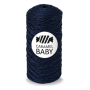 Карамель Baby шнур для вязания 2 мм 200 м/ 150 гр Индиго