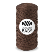 Карамель Baby шнур для вязания 2 мм 200 м/ 150 гр Шоколадный мусс