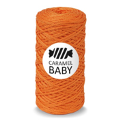 Карамель Baby шнур для вязания 2 мм 200 м/ 150 гр Мандарин